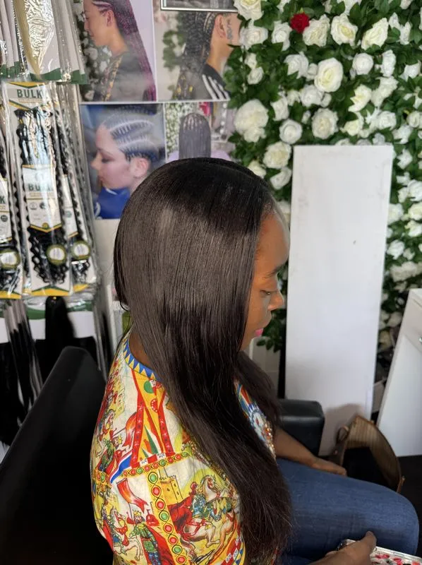 Weave-on(excluding the extensions) — salon work by Mariama